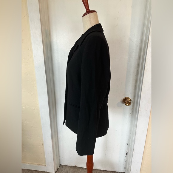 Pendleton Vintage 100% Wool Classic Black Women's Button Up Blazer Jacket 6 - Picture 3 of 7